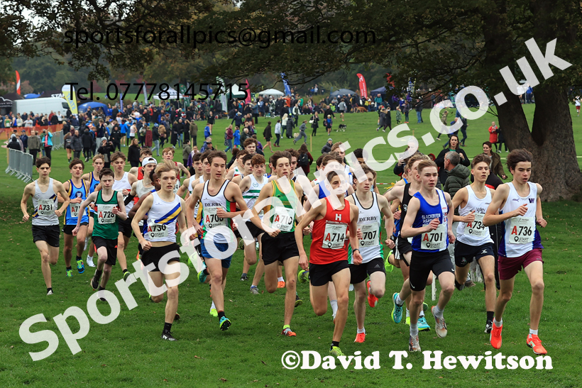 Mens Under-17s relay, 2025 Northern Cross Country Relays, Graves Park, Sheffield. Photo: David T. Hewitson/Sports for All Pics